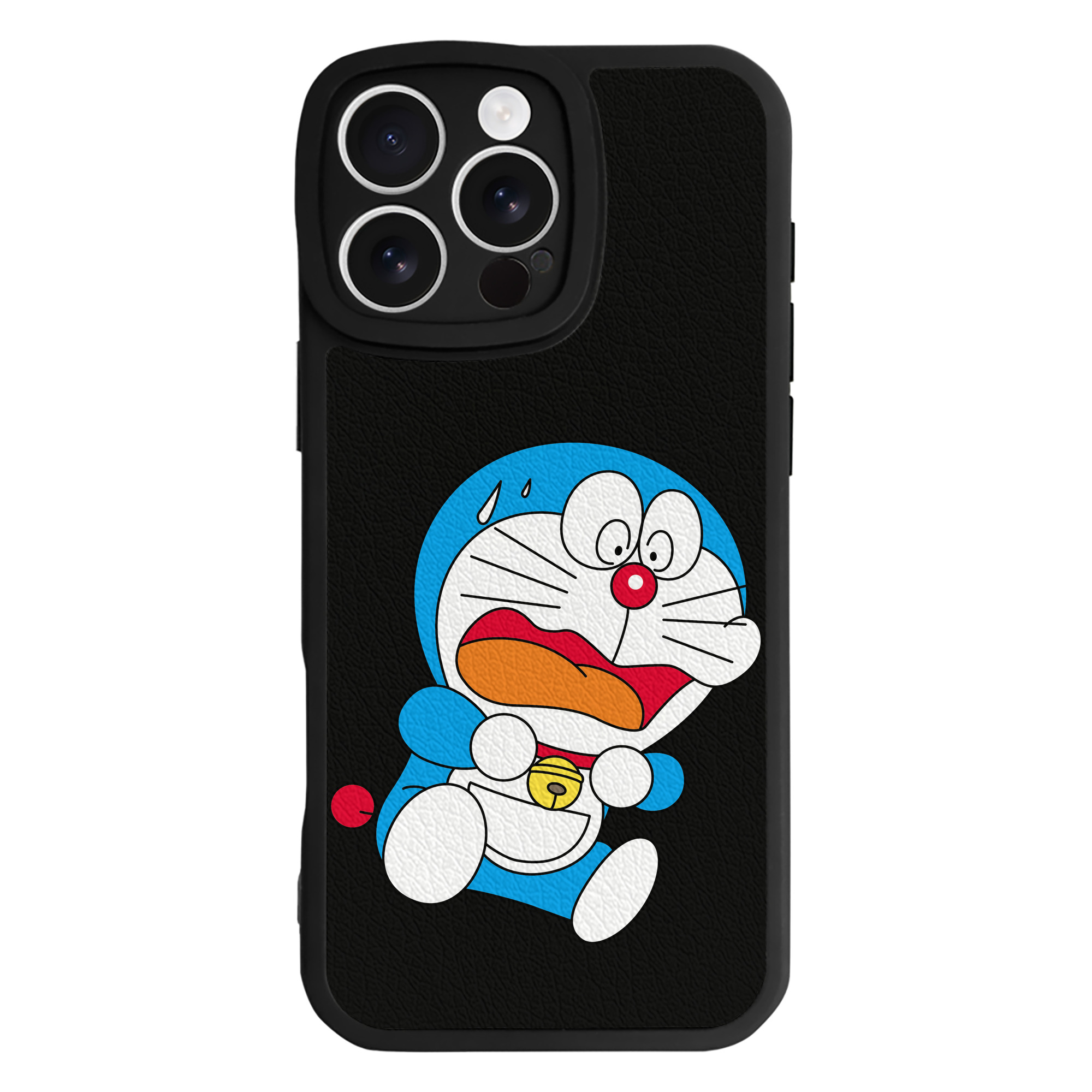 （画像用） ドラえもん Doraemon 【iPhone 16シリーズ対応】シリコンスマホケース（レザー調） 材質：シリコン